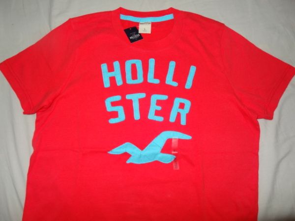 Camiseta Malha Hollister - Vermelha - Tamanho L