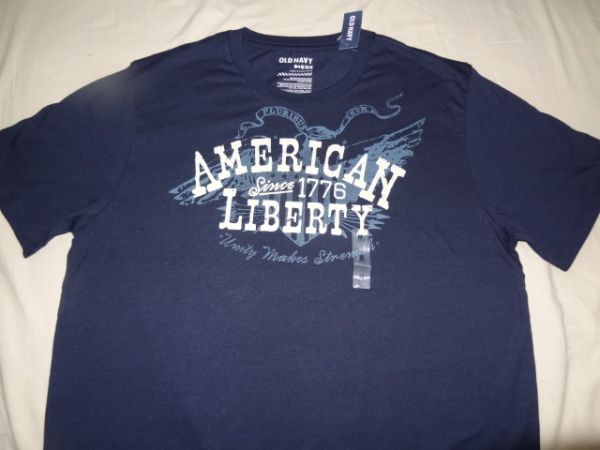 Camiseta Malha Old Navy Azul Escuro - Tamanho M