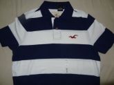 Camiseta Polo Hollister - Listrada - Tamanho L